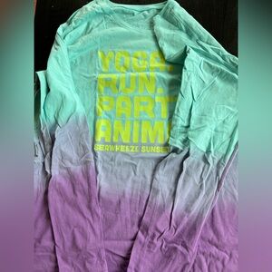 Lululemon Seawheeze Yoga Run Party Animal Long Sleeve Shirt